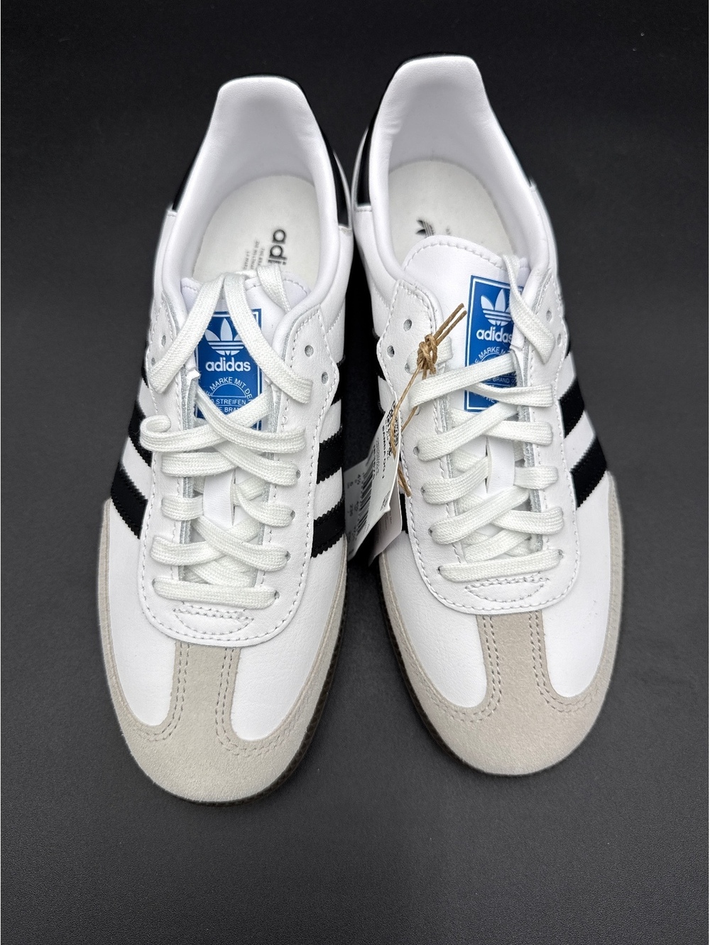 Adidas Samba OG J Sneakers Size 5 US White Black Classic